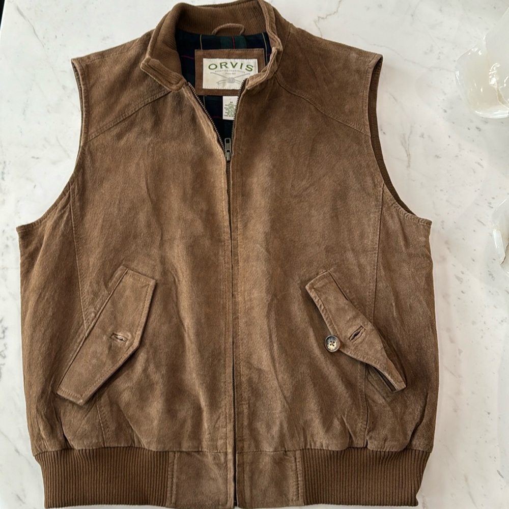 Orvis Suede Leather Vest